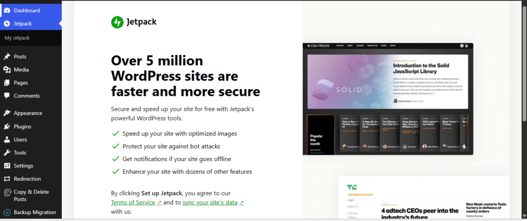 Jetpack – WP Security, Backup, Speed, & Growth