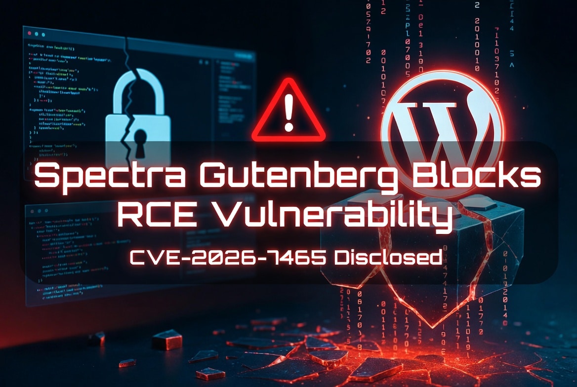 Spectra Gutenberg Blocks Remote Code Execution Vulnerability CVE-2026-7465 Disclosed